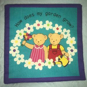 How Does My Garden Grow - cloth padded book New